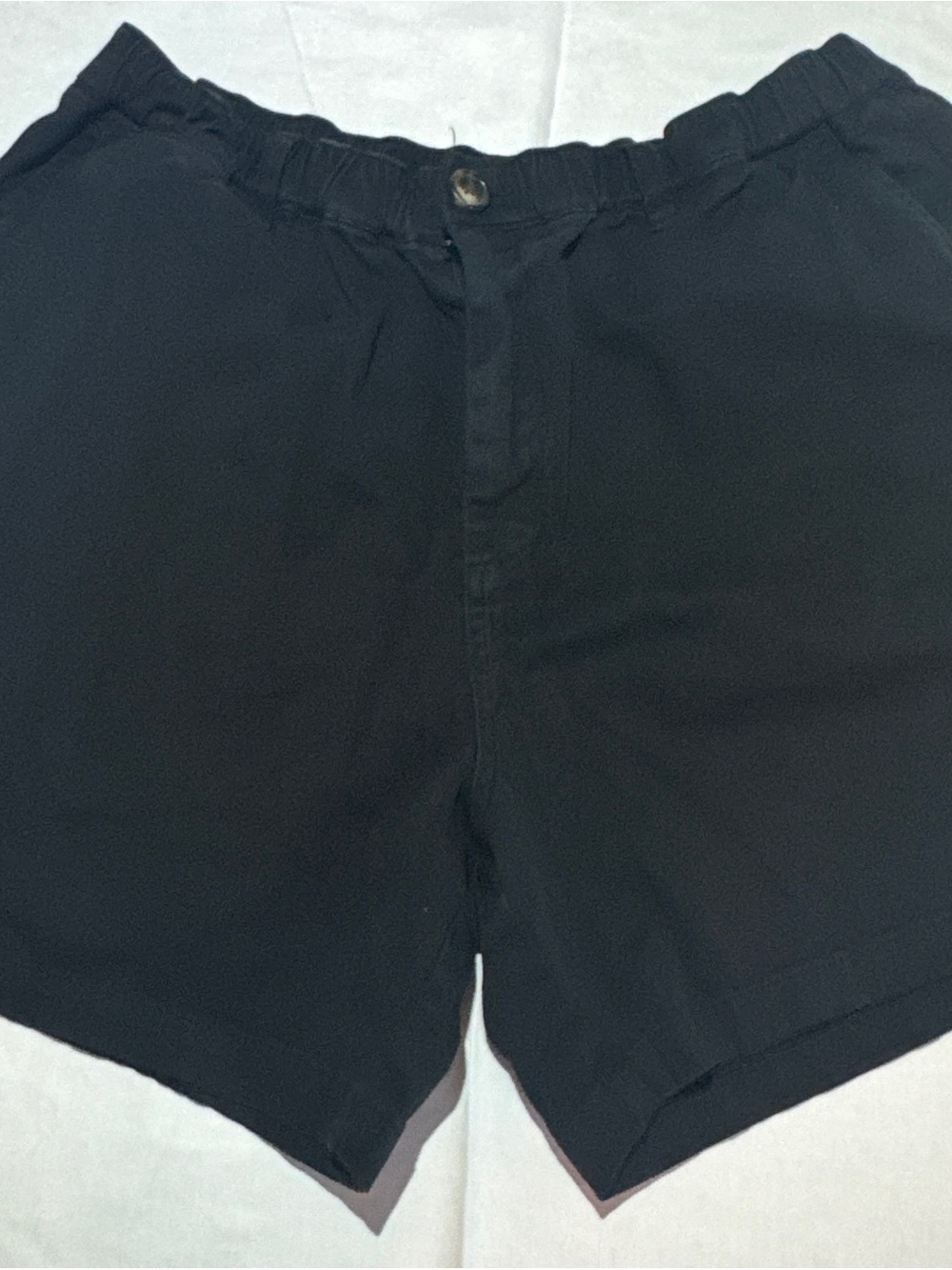 Cove Men's Black Flat Front Elastic-Waist Shorts